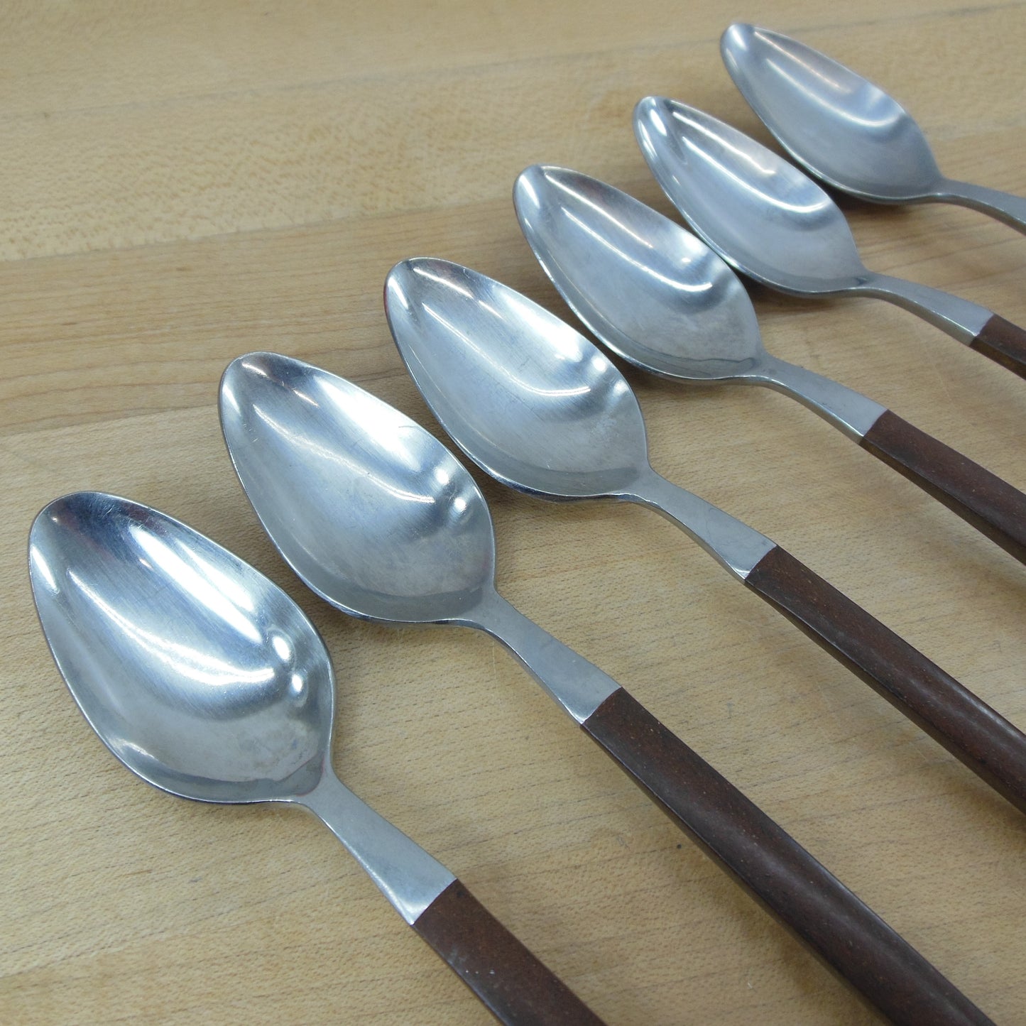 Ekco Eterna Stainless Canoe Muffin Brown - 6 Teaspoons used