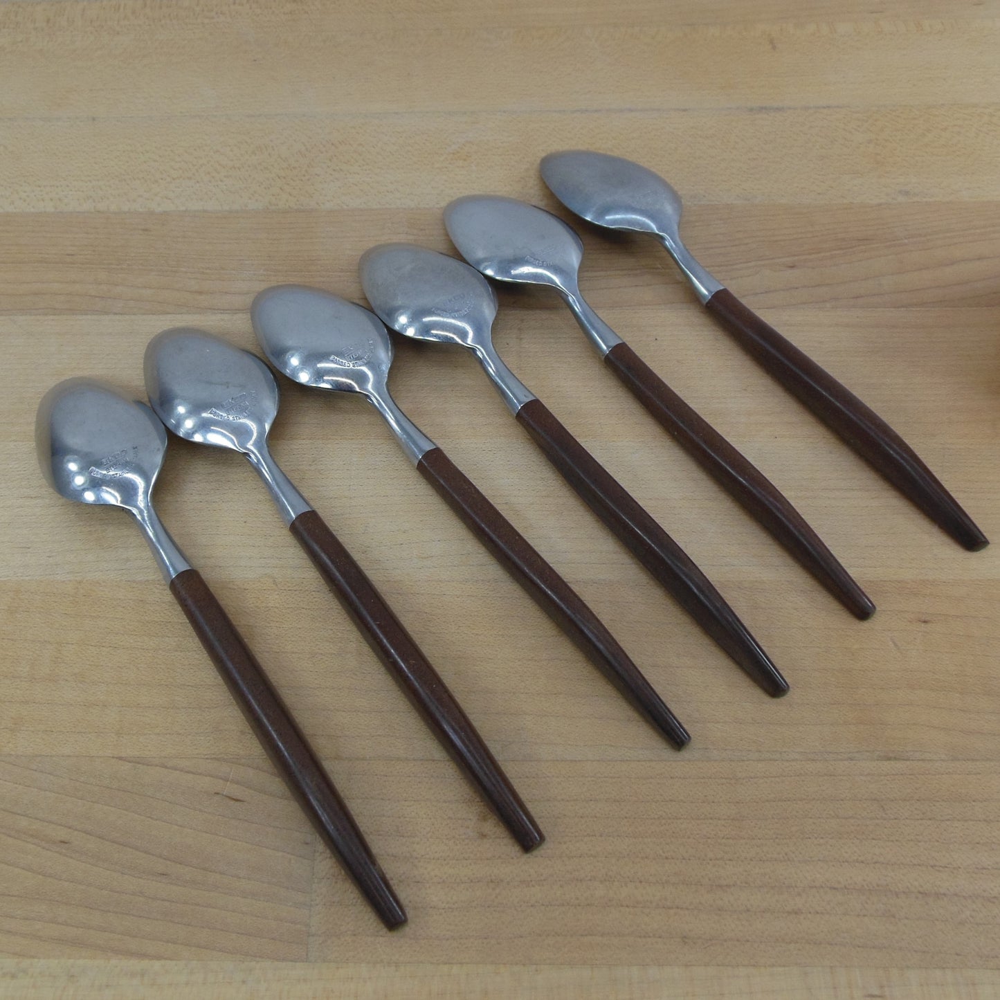 Ekco Eterna Stainless Canoe Muffin Brown - 6 Teaspoons Flatware