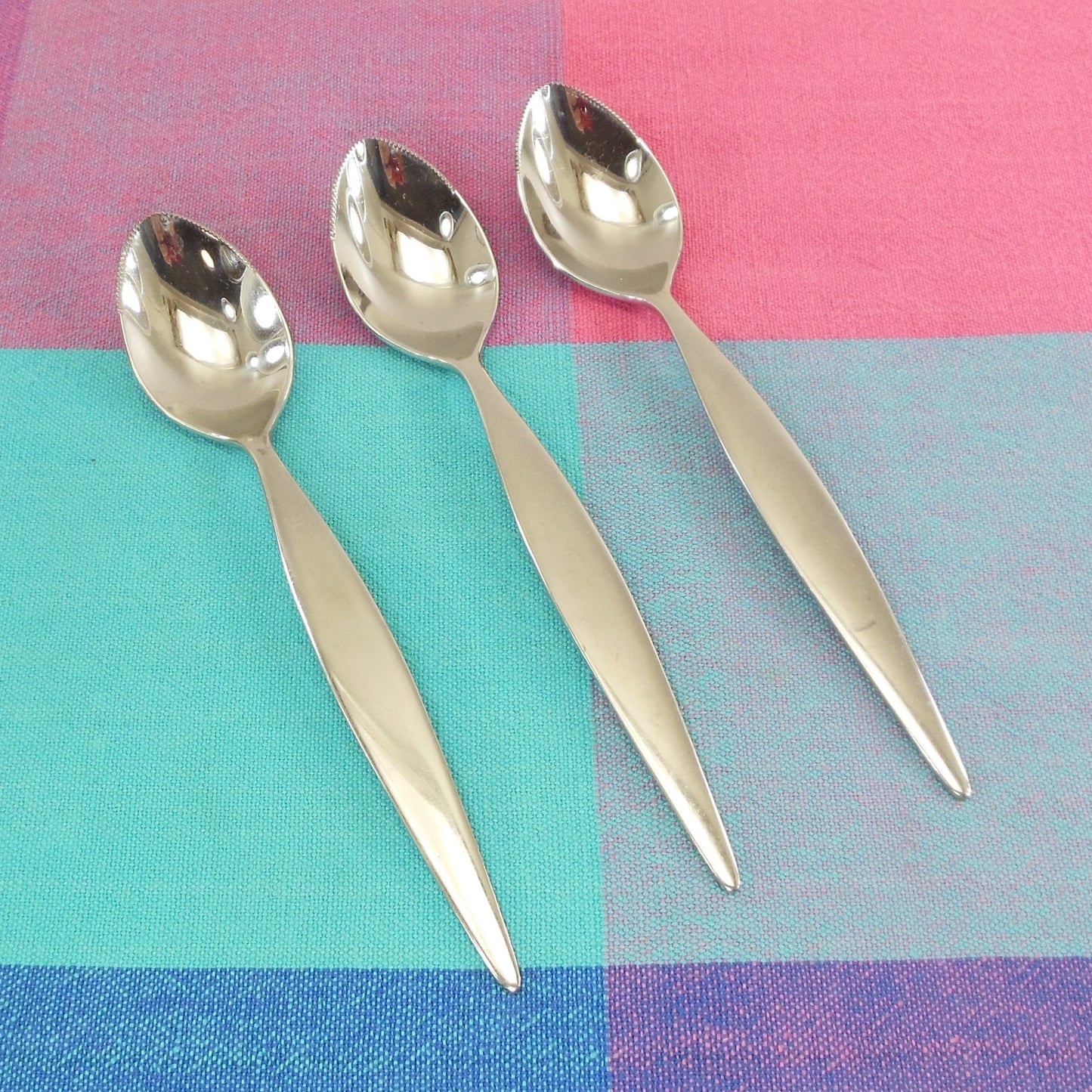 Dansk Thorn Korea Stainless Flatware - 3 Grapefruit Spoons