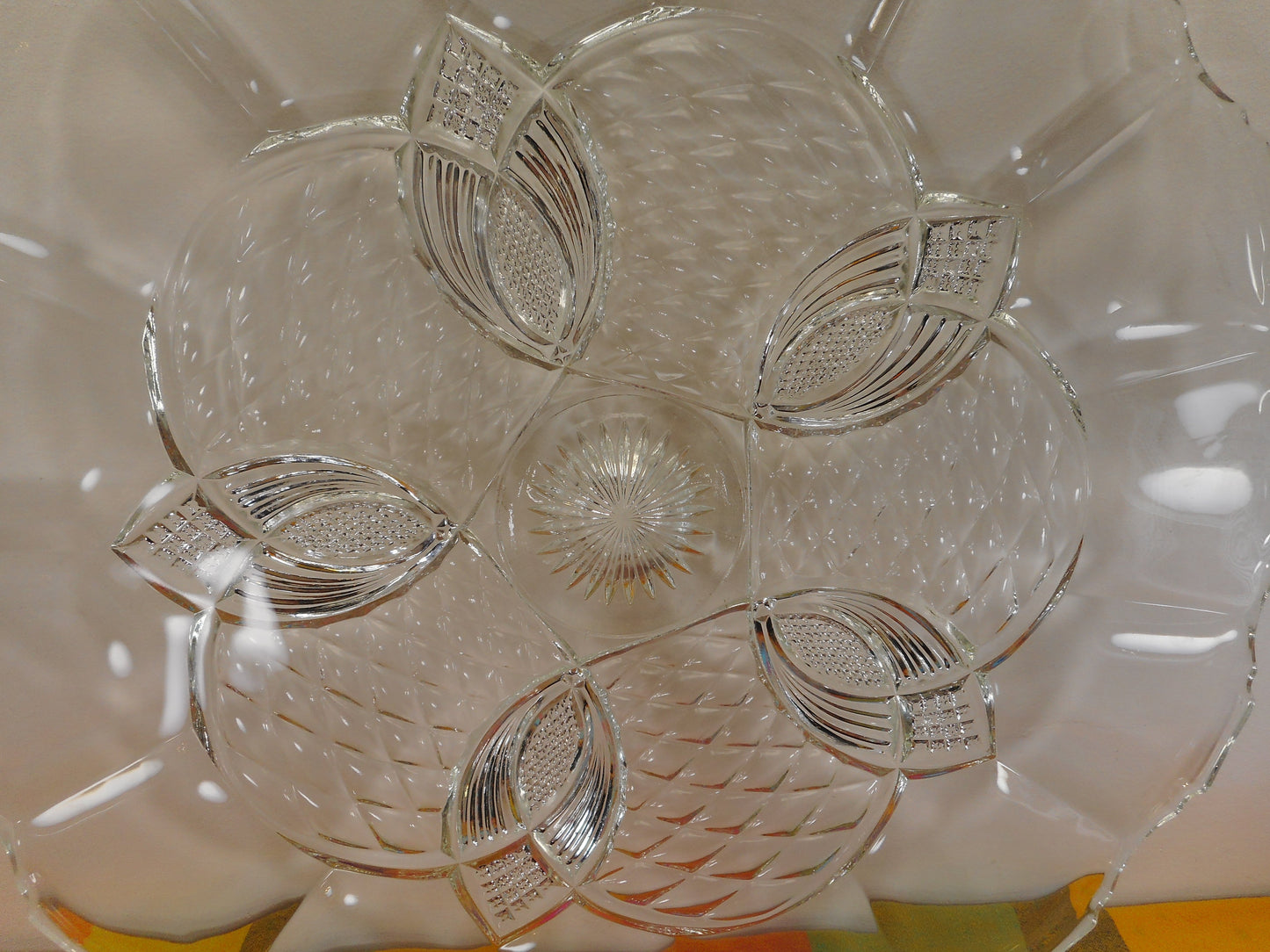 Duncan & Miller King Arthur EAPG Large 22" Torte Glass Plate Platter - Punch Bowl Underplate Huge