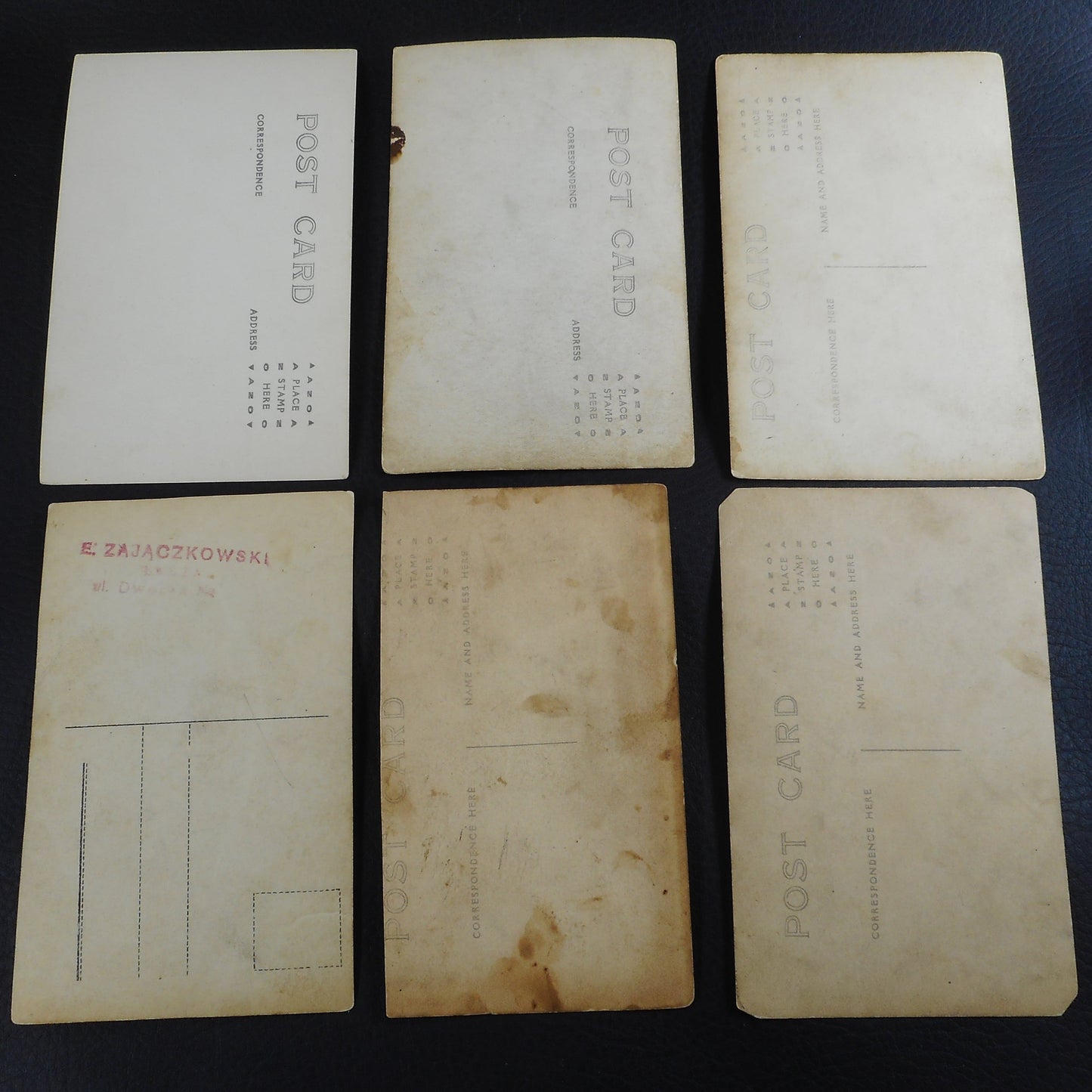 RPPC Portrait Postcard 6 Lot Men Women Baby Brooklyn Polish Antique