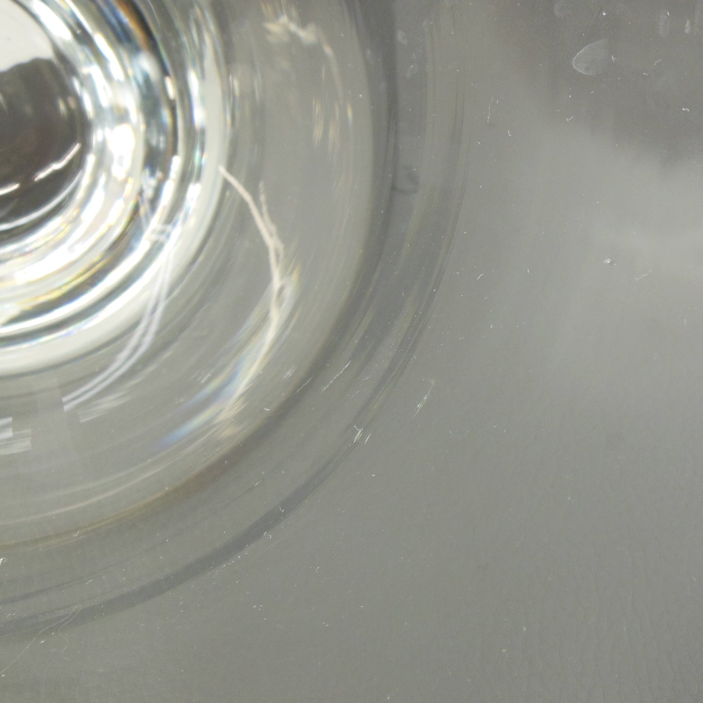 Krosno Poland Cut Etched Glass Vase Tulip Flower 11.75" Used