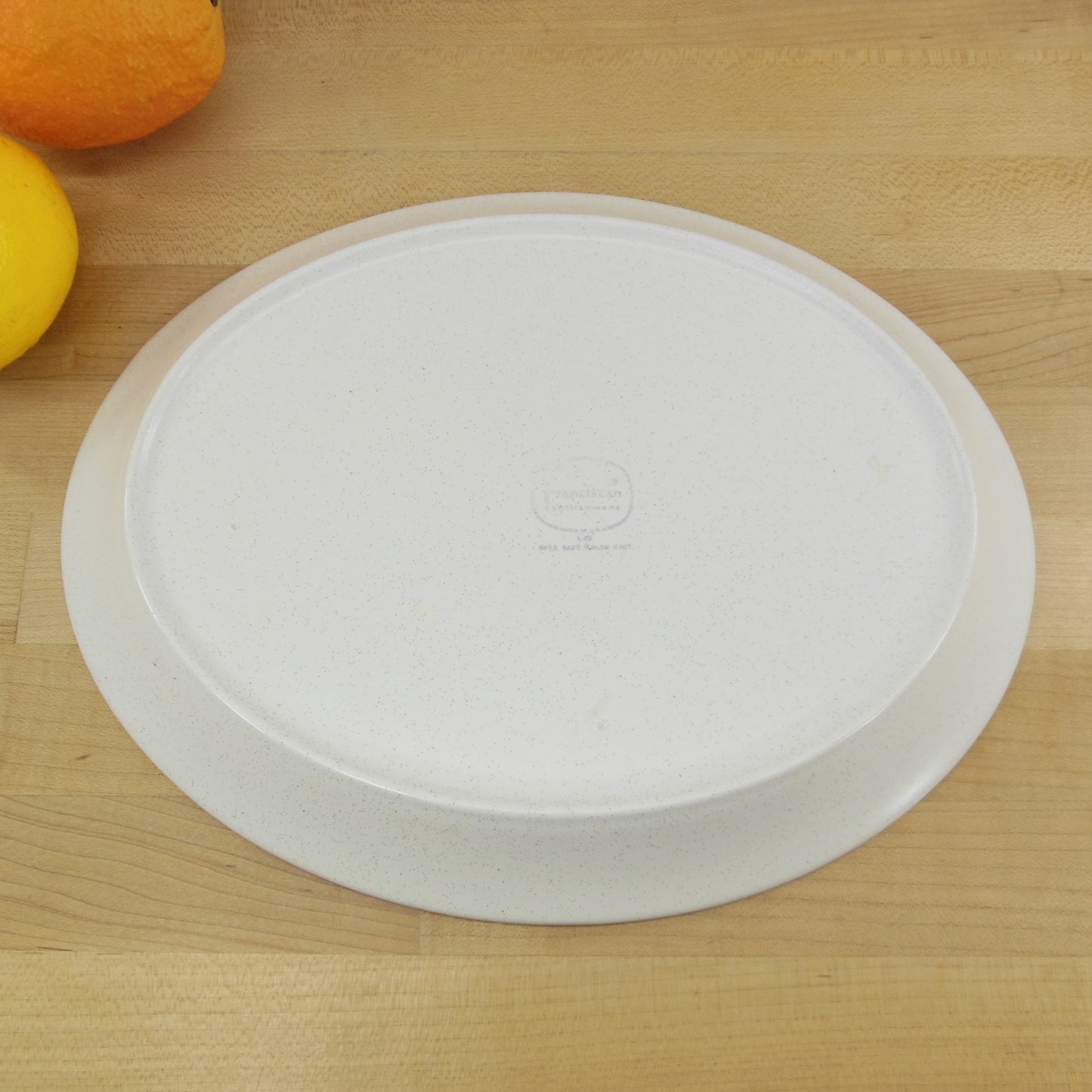 Franciscan Earthenware Tulip Time Oval Serving Platter 11" Vintage Mid century