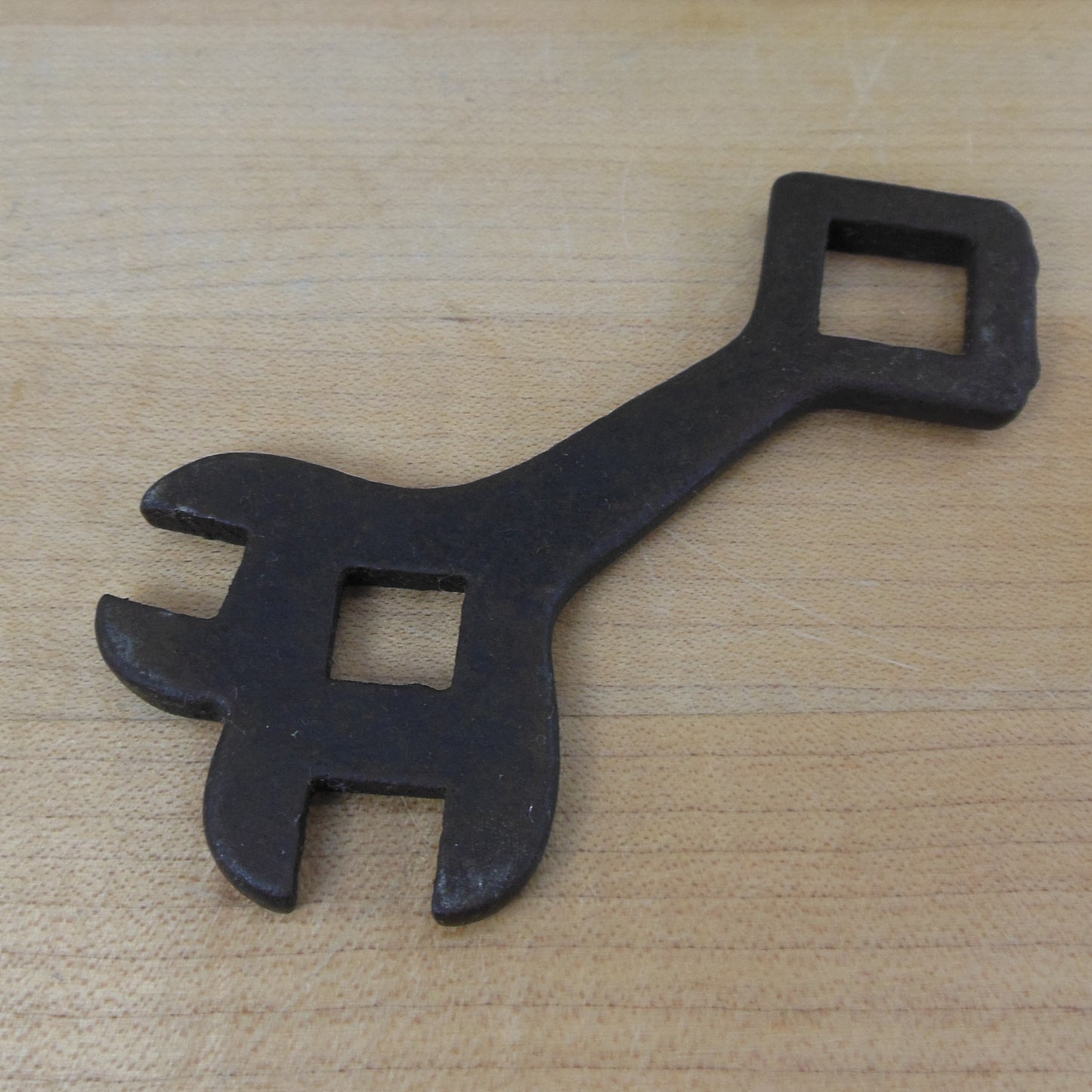 Unbranded Antique Small 4 Way Spanner Wrench Square Nut Bolt Used