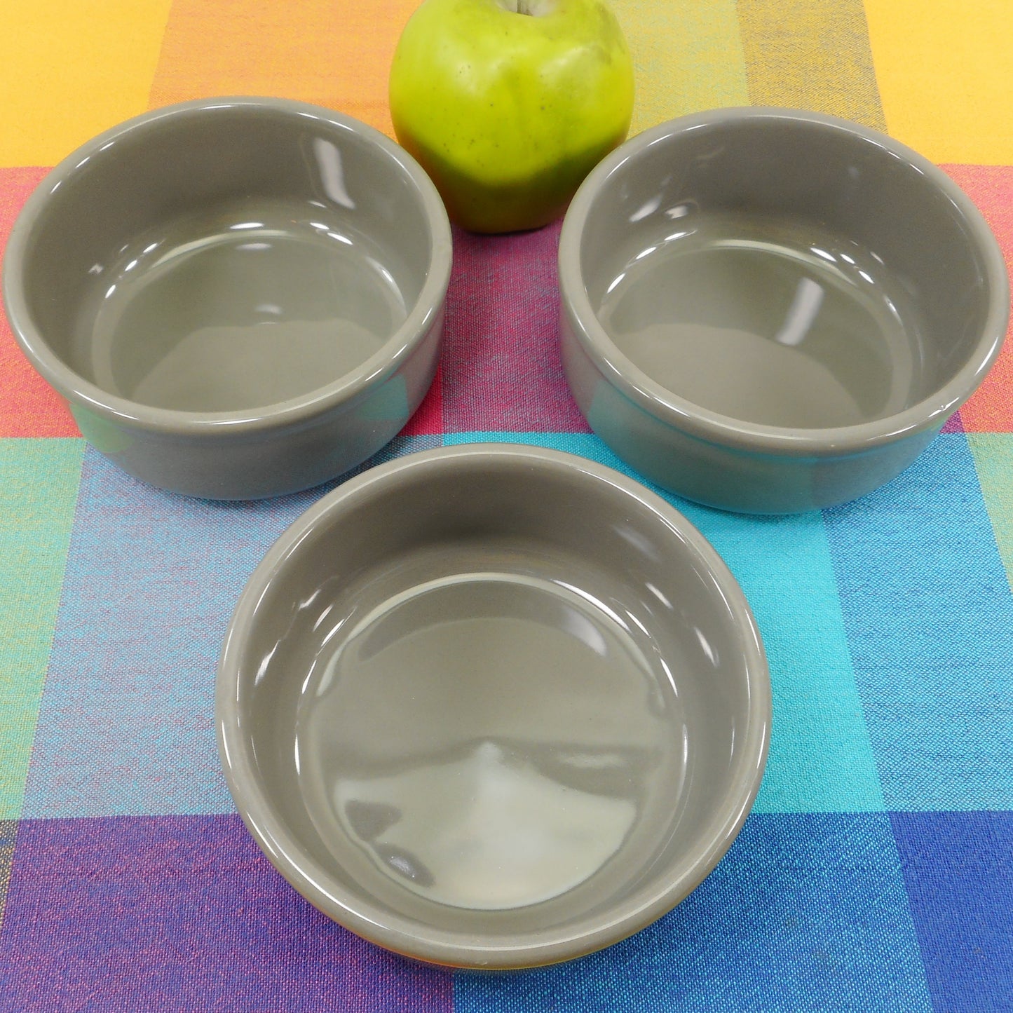 Waechtersbach Spain Trio Granite Gray Cereal Bowls 5-1/4"