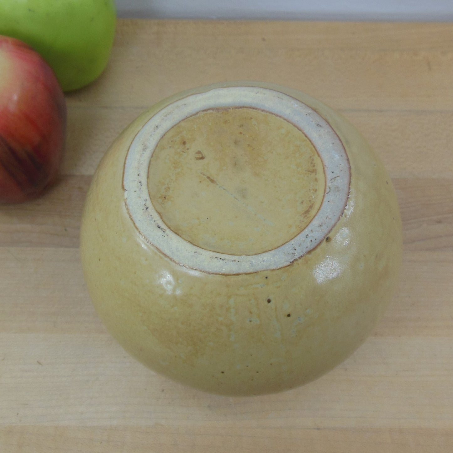 Unbranded Pottery Weed Pot Vase Tan Yellow 4.5"