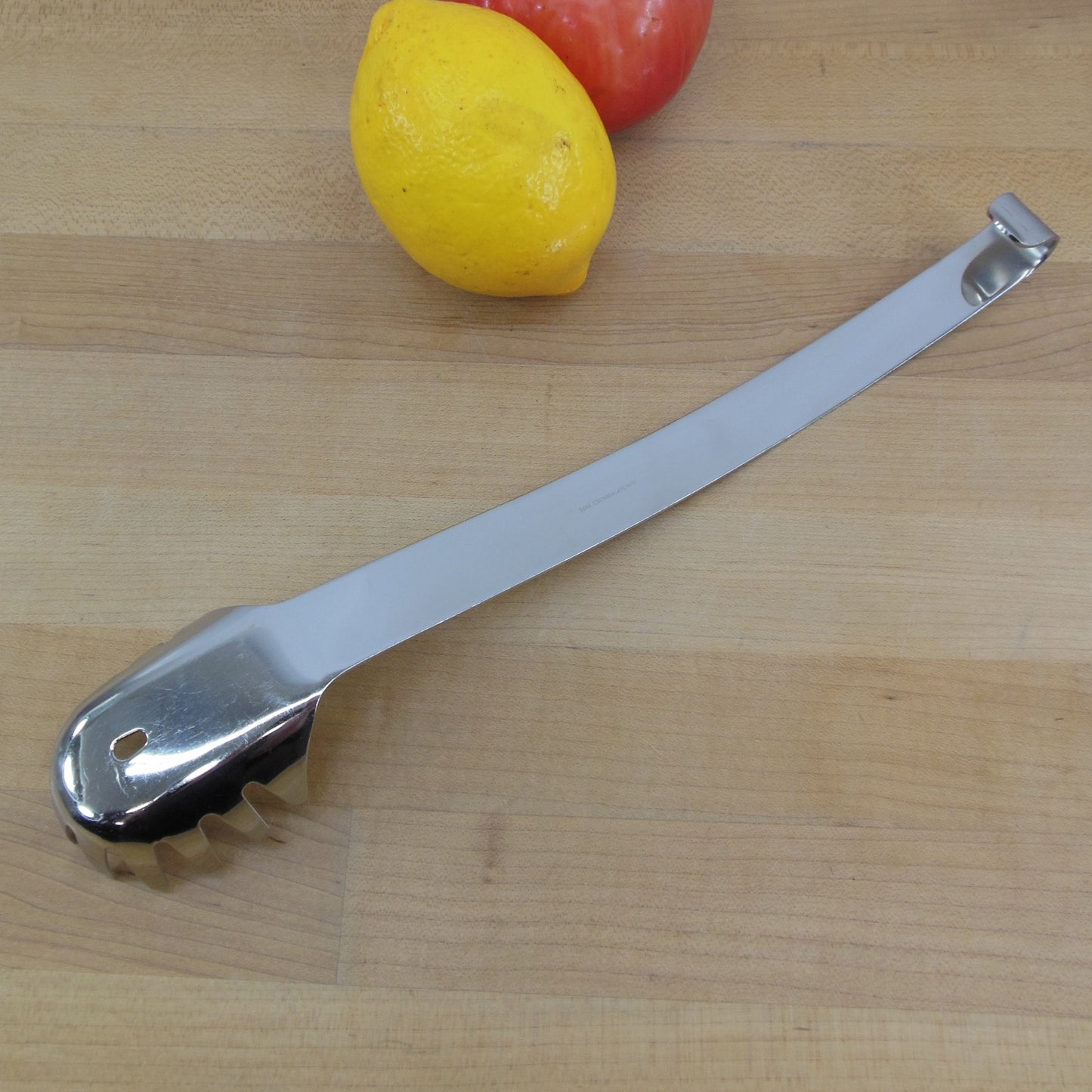 WMF Cromargan Steel Pasta Spaghetti Server Spoon Hook Handle Used