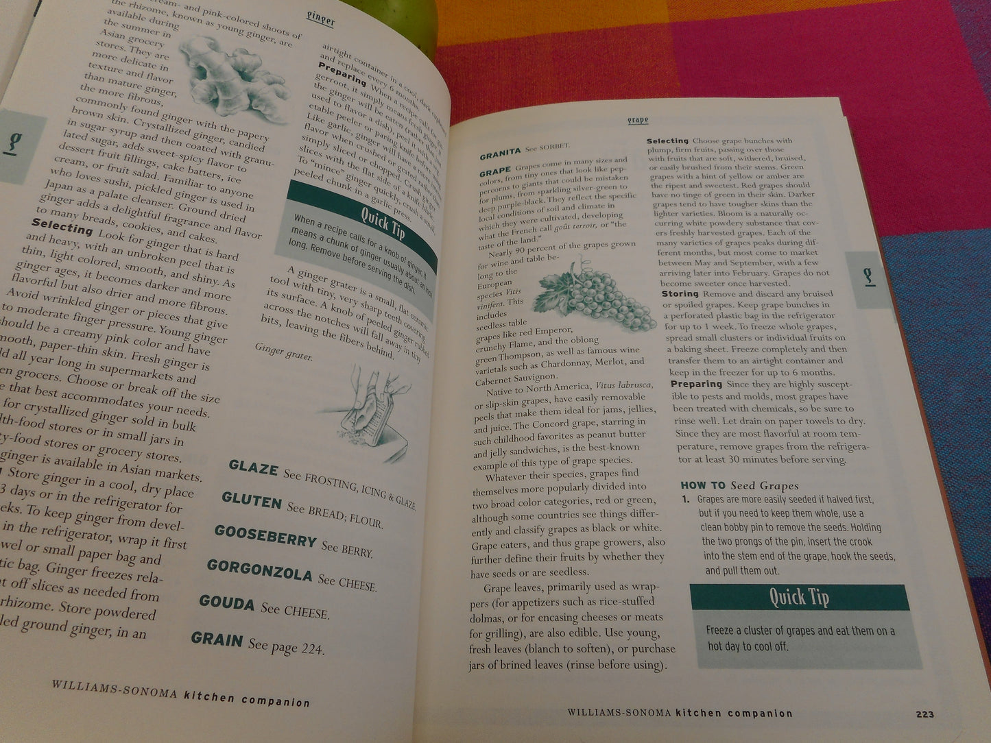 Williams Sonoma Kitchen Companion Book - Guide To Everyday Cooking Equipment and Ingredients Used 2000