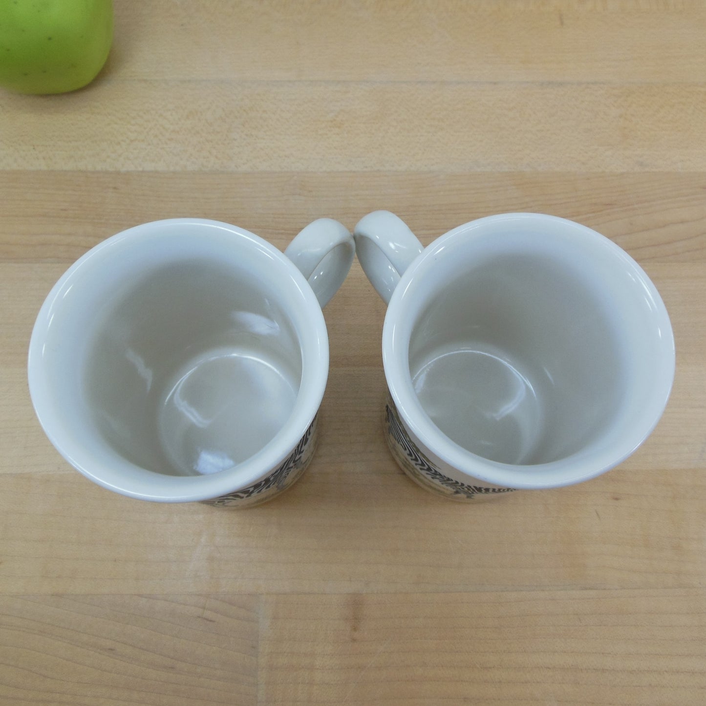 Churchill England Pair Zebra Mugs Vintage