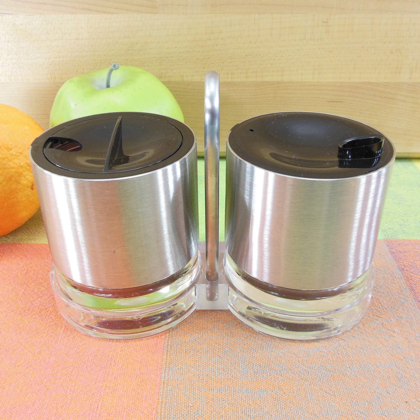 Emsa Design Germany Stainless Acrylic Sugar Creamer Set