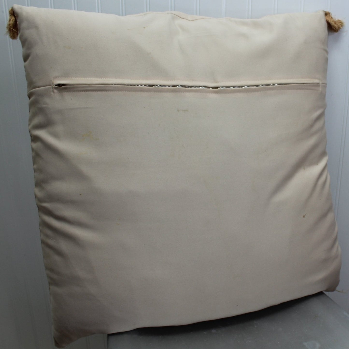 Large Vintage Pillow 2 Covers 24" India Sequin plus Cover Oriental Cranes luck