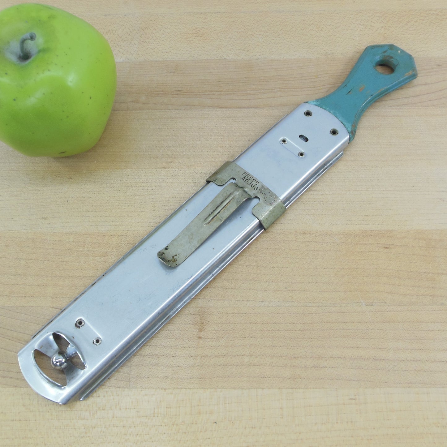 Taylor Deep Frying Thermometer Turquoise Wood Handle used