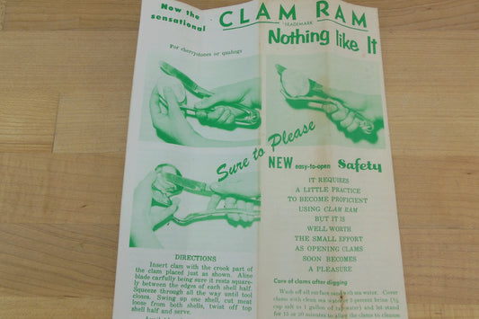 Clam Ram Opener Shucker Instructions