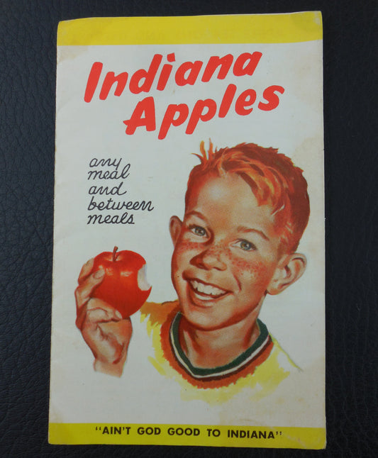 Vintage Indiana Apples Recipe Brochure - 1950-60s