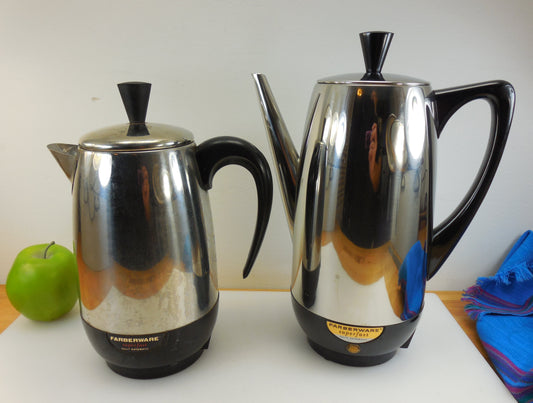 Two Different Spouts - Farberware Superfast Coffee Percolators... long and stub