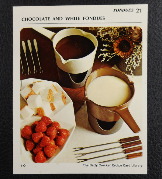 1971 Betty Crocker Recipe Card - Copco Denmark Michael Lax Fondu Pots