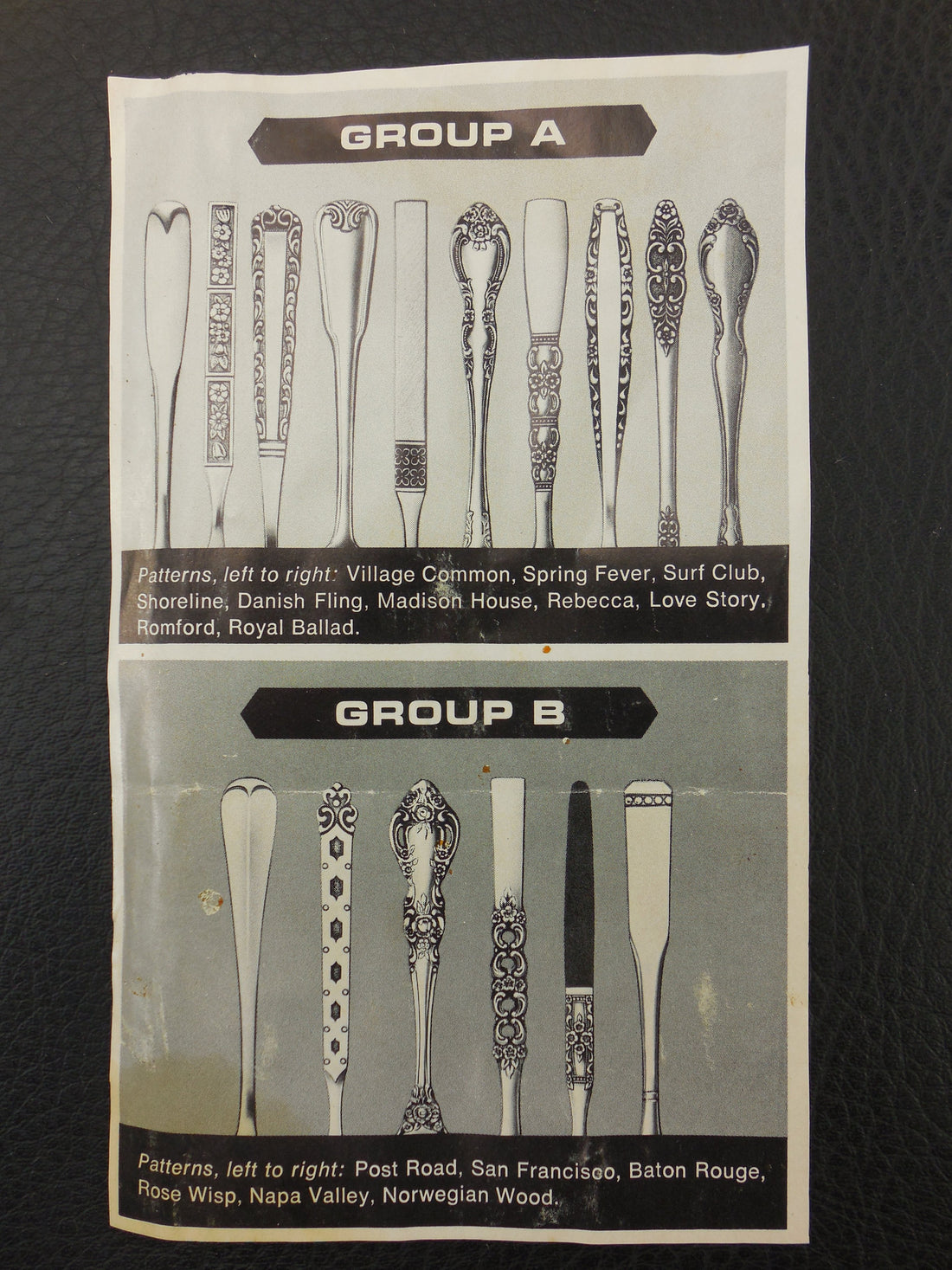 1976 Northland Stainless Flatware Patterns - Paper Ad Insert