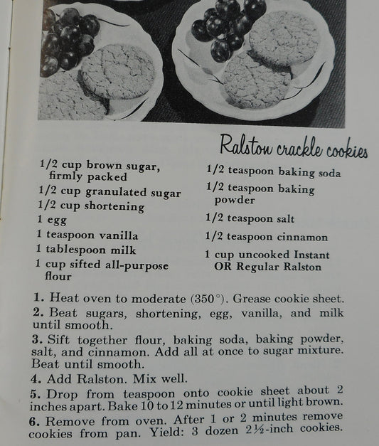 Ralston Crackle Cookie Vintage Recipe