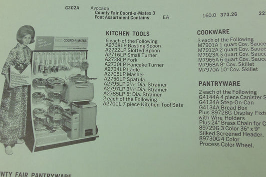 Ekco 1971 Dealer Catalog - County Fair Utensils Cookware Pantryware