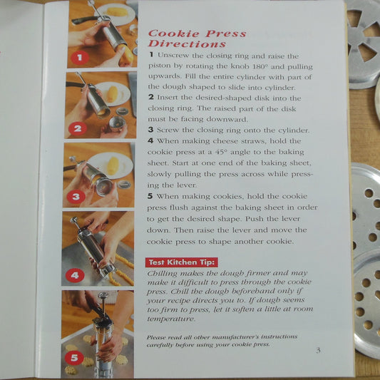 Shule Italian Biscuit Cookie Press Instructions