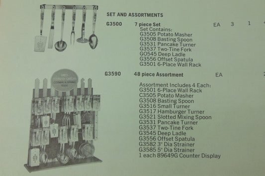 Ekco 1971 Dealer Catalog - Country Garden Utensils