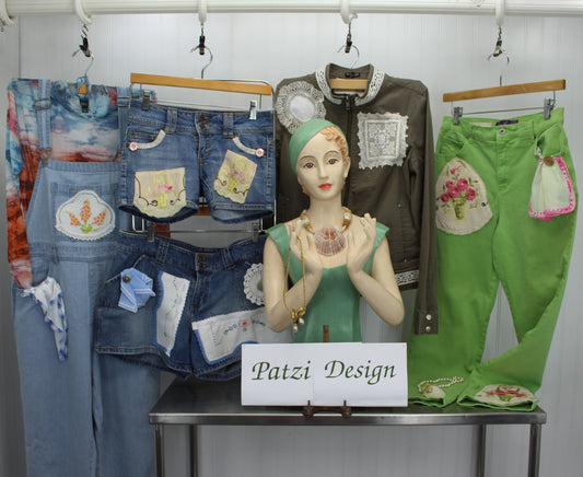 It is fun to announce a new category in our Apparel Collection! Patzi design is a collection of enhanced clothing and jewelry.
