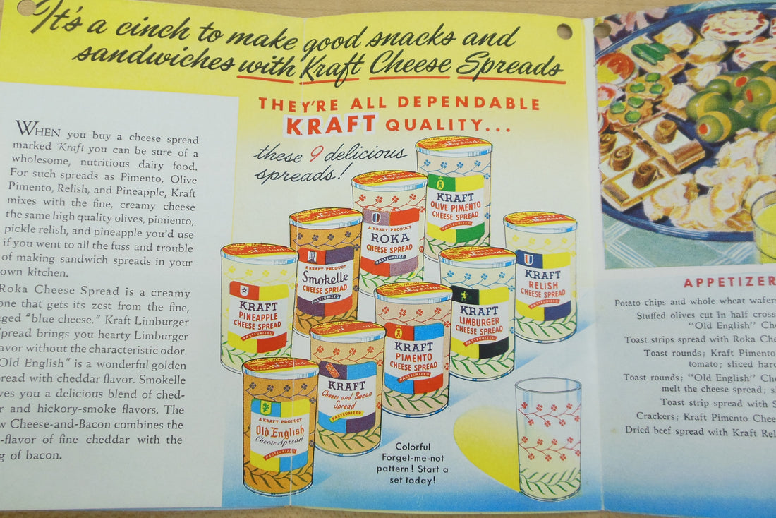 Kraft 1962 Swanky Swig Cheese Spread Jar Advertisement