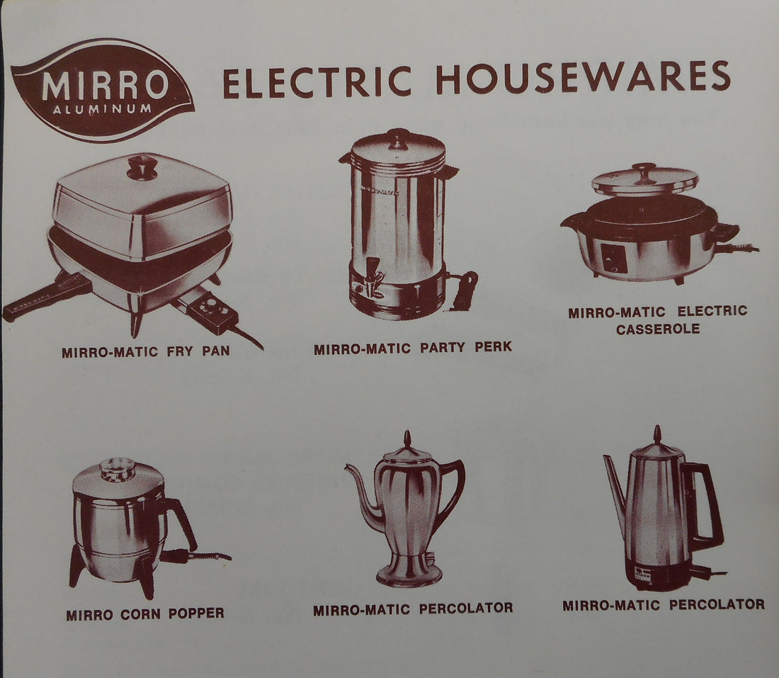 Mirro USA Electric Appliance Advertisment Circa 1971
