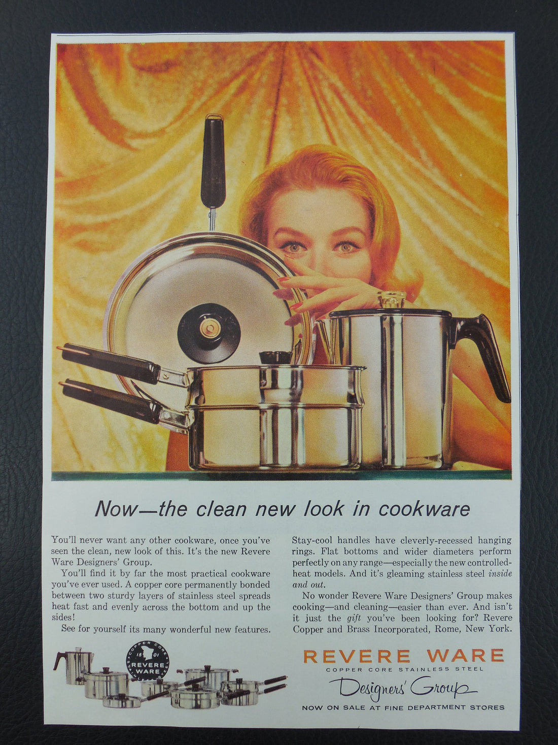 1959 Revere Ware Designers' Group Cookware Advertisement