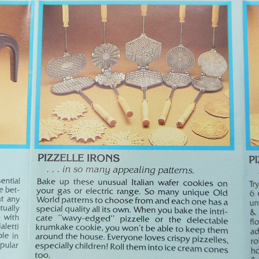 Vitantonio Pizzelle Irons... in so many appealing patterns. 