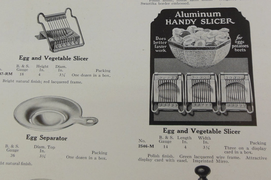 Mirro Vintage 1928 Egg & Vegetable Handy Slicer Kitchen Tool