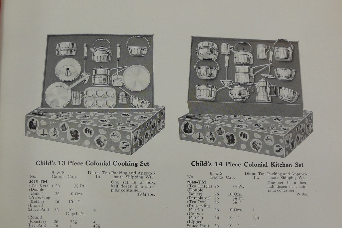 Mirro 1928 Child's Toy Kitchen Cookware Sets – Olde Kitchen & Home