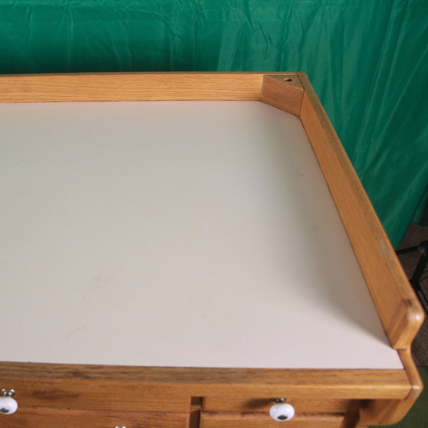 Vtg. 1991 Handcrafted James E Thompson Fly Tying Desk & Lyon Chair   Nokomis FL