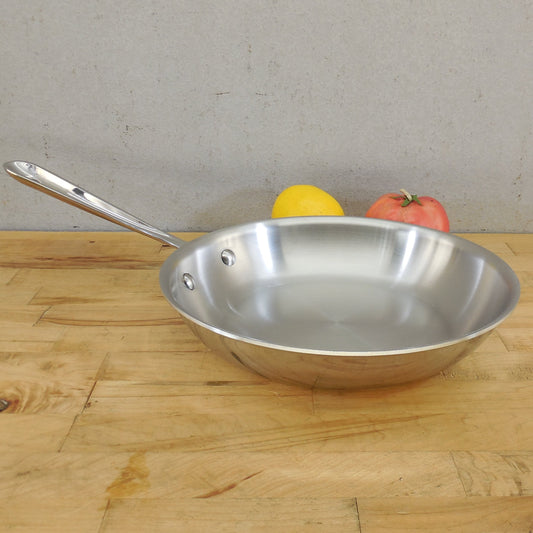 All-Clad USA Stainless Tri-Ply 10" Fry Pan Skillet Cleaned Polished