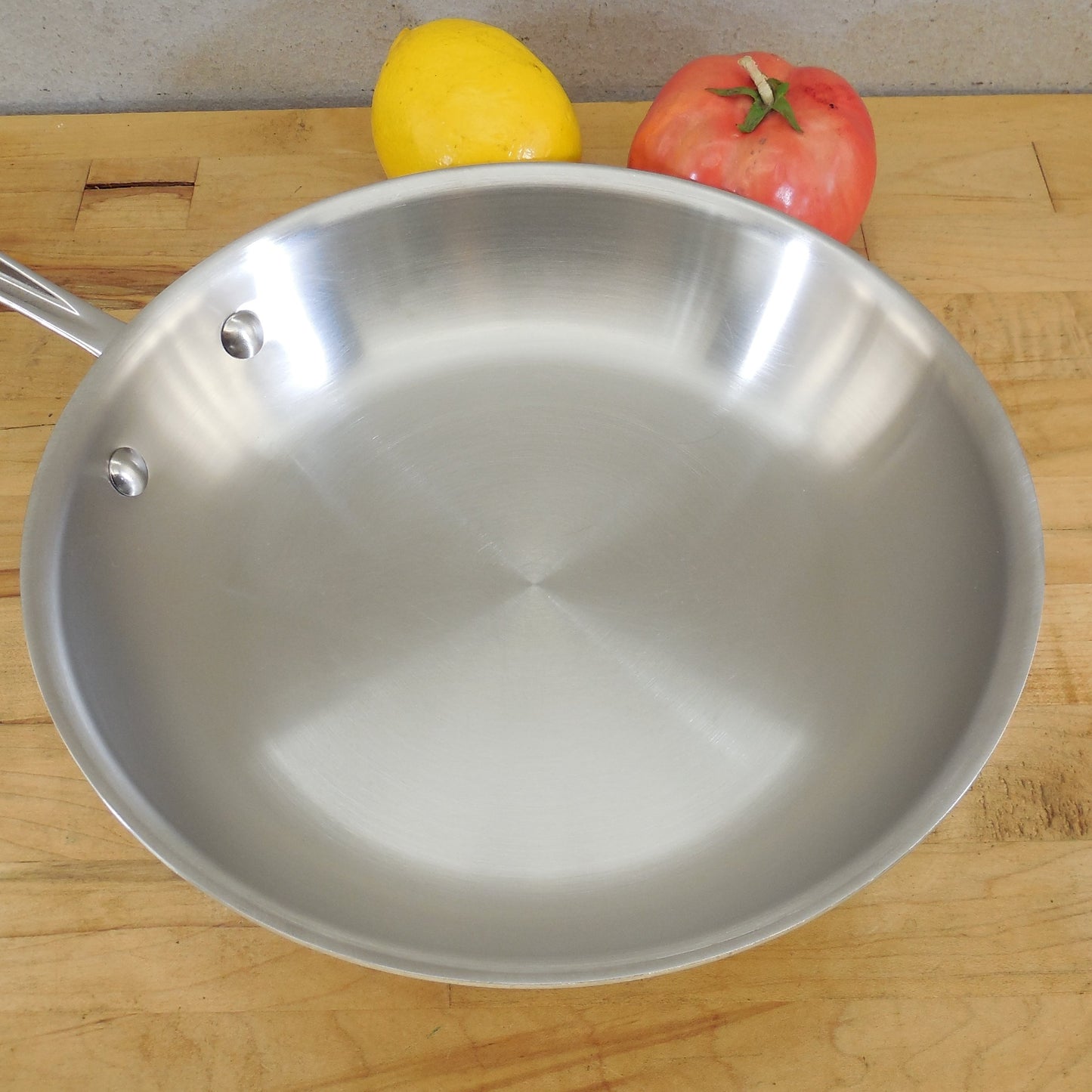 All-Clad USA Stainless Tri-Ply 10" Fry Pan Skillet Cleaned Polished