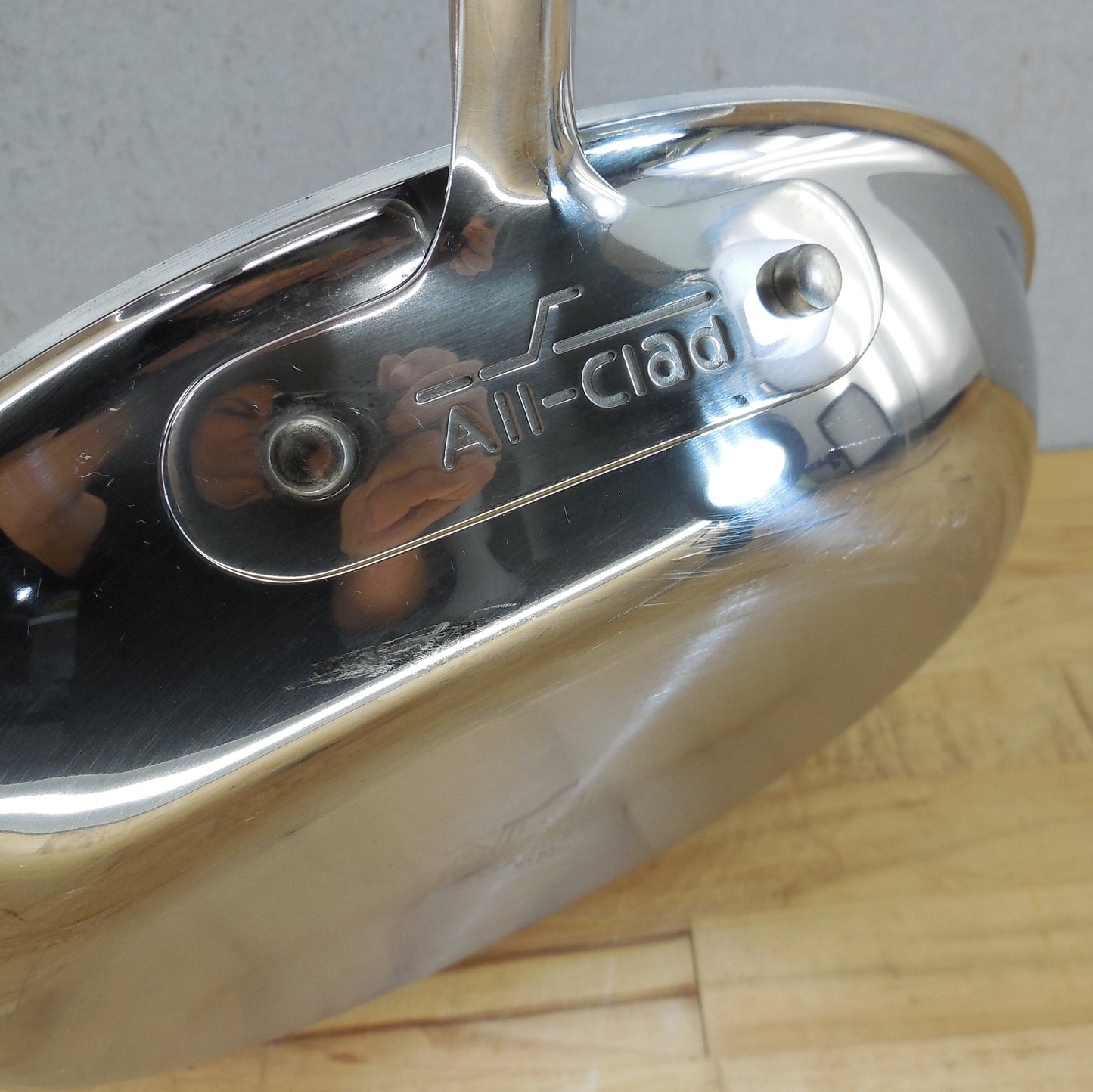 All-Clad USA Stainless Tri-Ply 10" Fry Pan Skillet Cleaned Polished