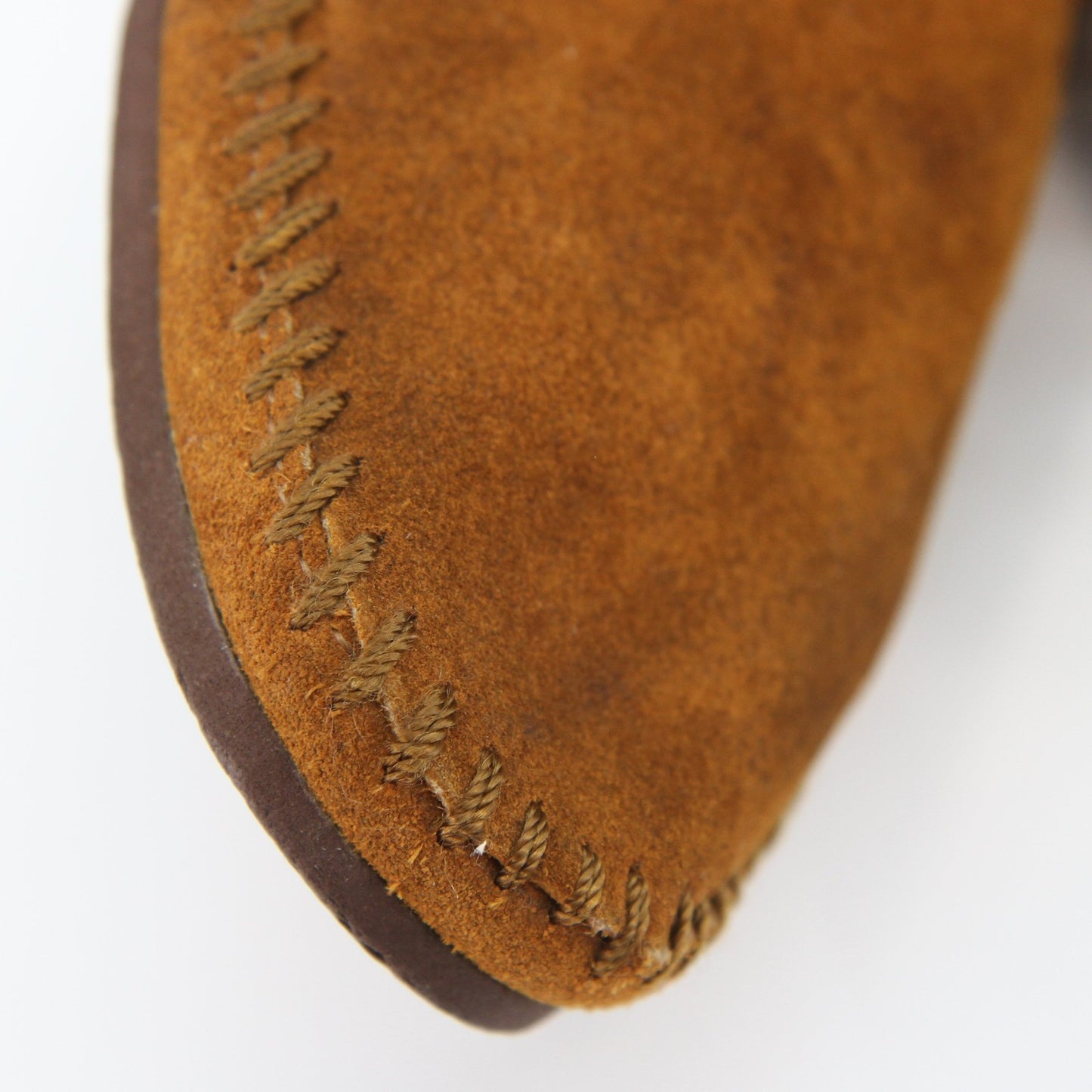 Vintage Minnetonka Womens Fringed Leather Mid Calf Moccasin  Boots Size 9