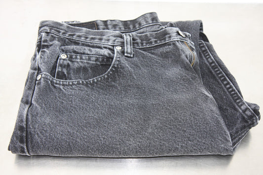 Wrangler Black Mens Jeans 38x34 Relaxed Fit