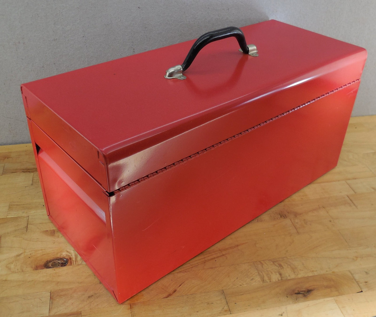 Proto Red Steel Tool Box  Removable Tray 20" Double Latch J9975R EUC