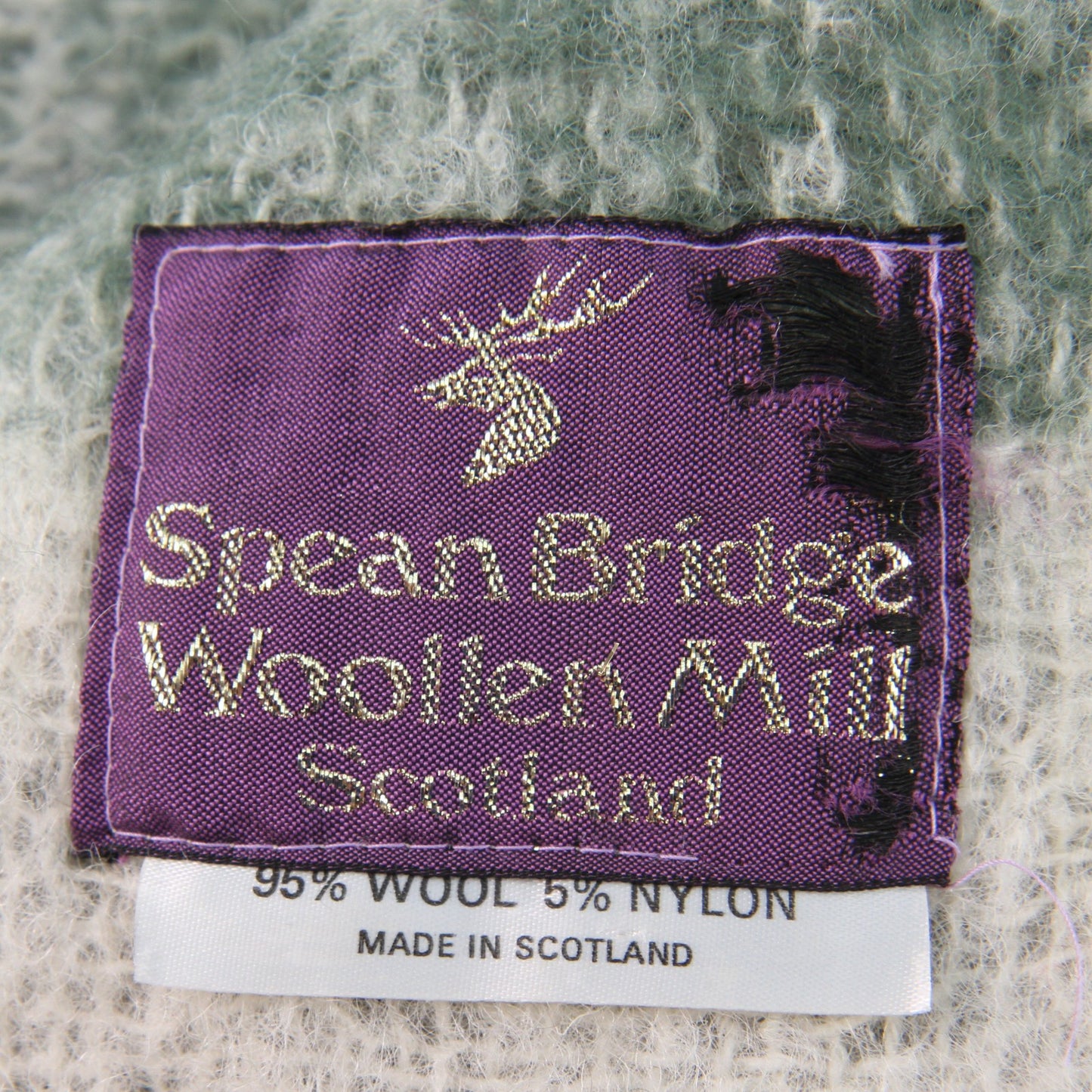 Spean Bridge Woollen Mills Wool Blend Throw Afghan 47"W X 64"L