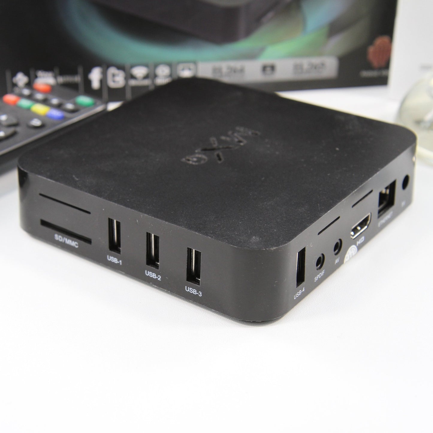 MXQ OTT TV Box 4x CPU GPU Android KitKat Internet TV Box With Remote