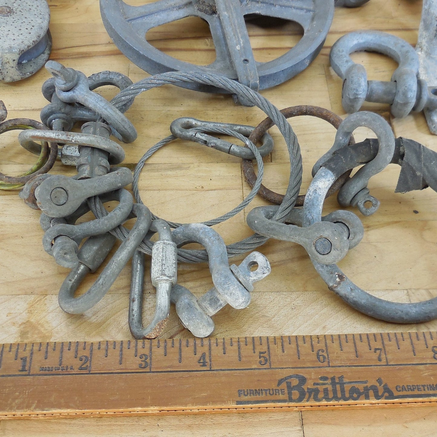 Estate Lot Galvanized Shackles Pulleys Stays Etc.