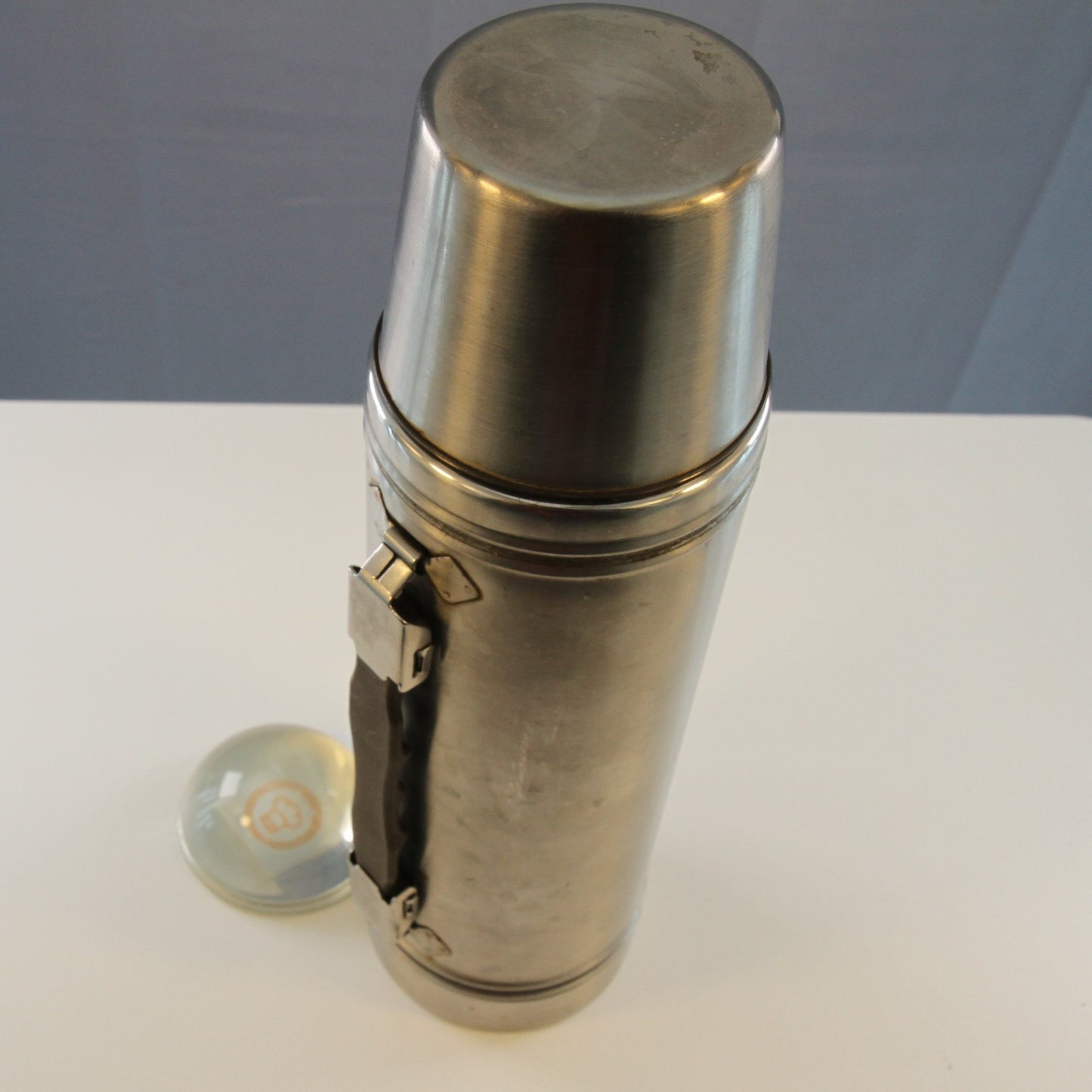 Vintage Hot-Cold-Champ Vacuum Bottle Stainless Steel Korea