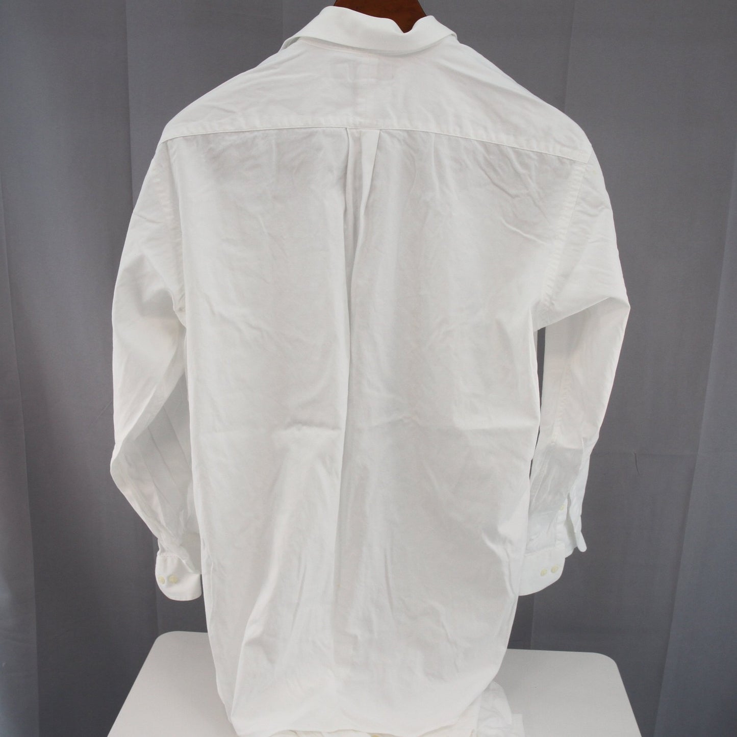 Three Vintage Members Mark White Pinpoint Oxford Mens Dress Shirt 16 1/2" 34