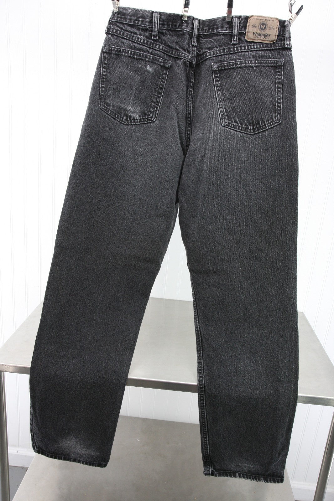 Wrangler Black Mens Jeans 38x34 Relaxed Fit
