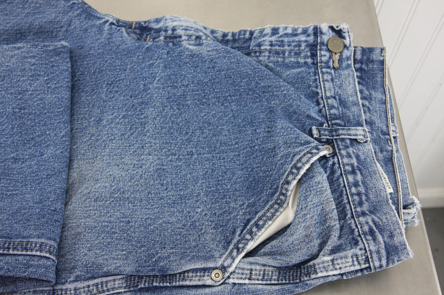 Wrangler Mens Carpenter Jeans 38x34 Two Pair, One Blue, One Gray