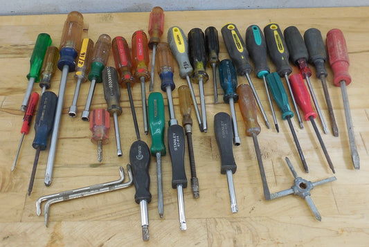 Estate 34 Lot Screwdriver Nut Driver Twerx Tools - Stanley Craftsman Others