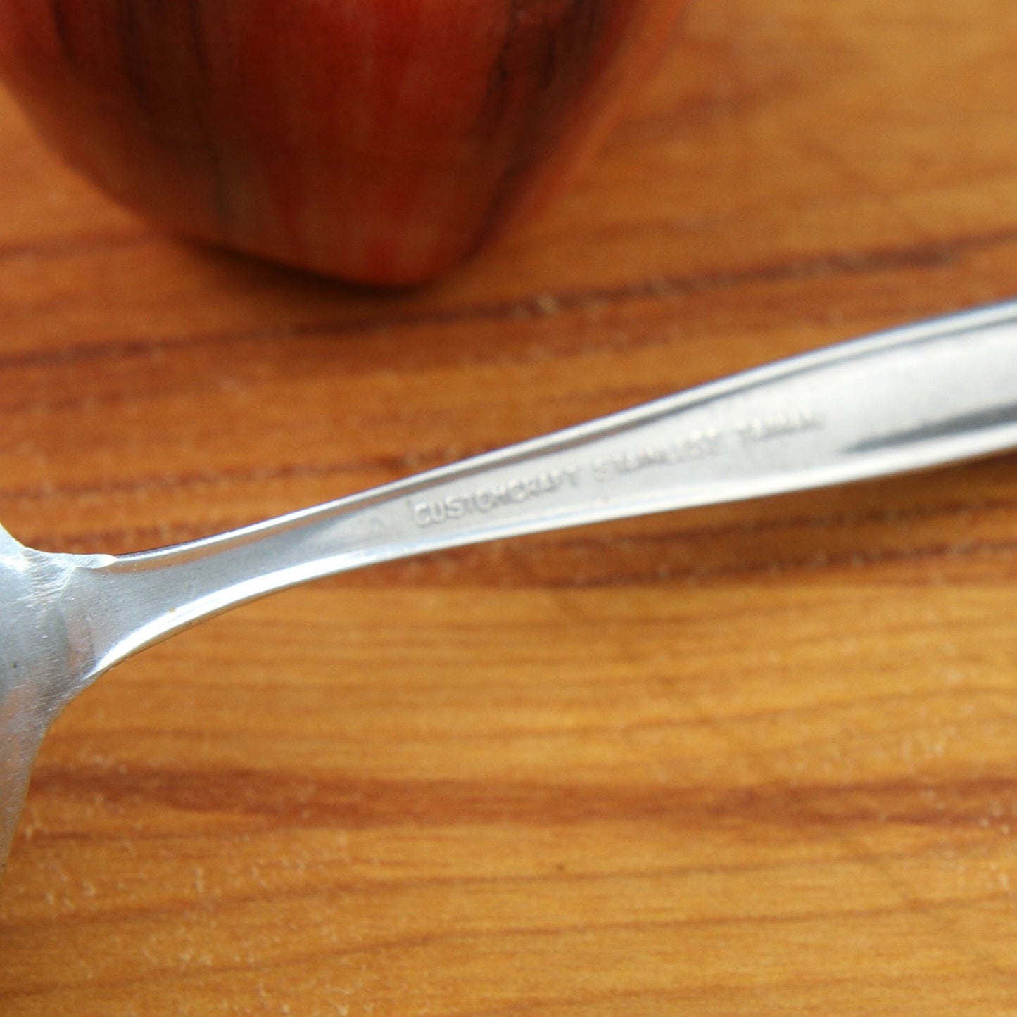 Vintage Customcraft Roses Ladle 6" Taiwan