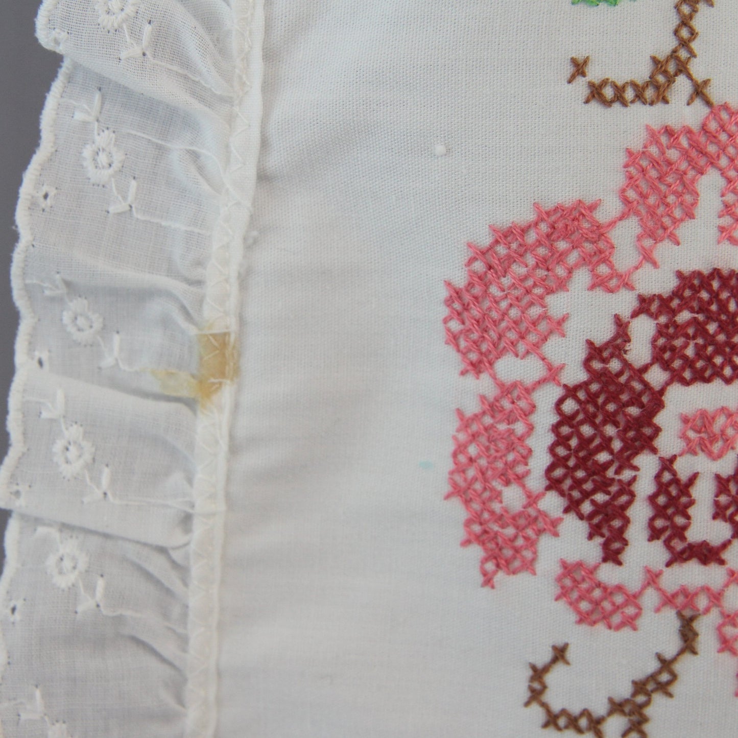 Set of 3 Vintage Cloth Table Runners Embroidered MCM Special