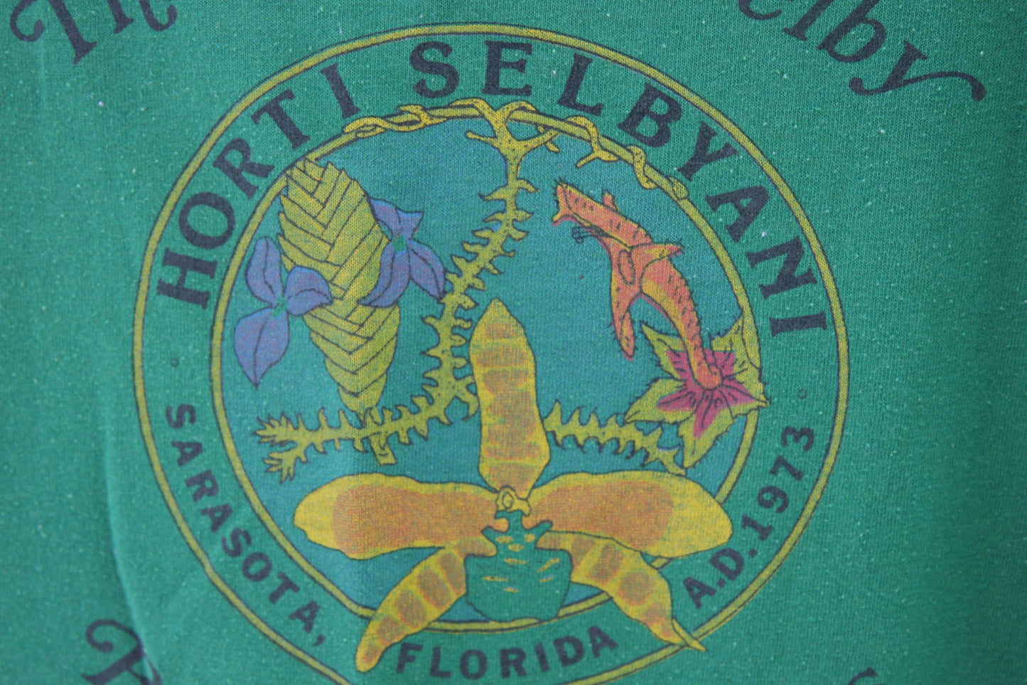 Vintage Stagehand Tee Shirt Marie Selby Botanical Gardens Sarasota Florida XL
